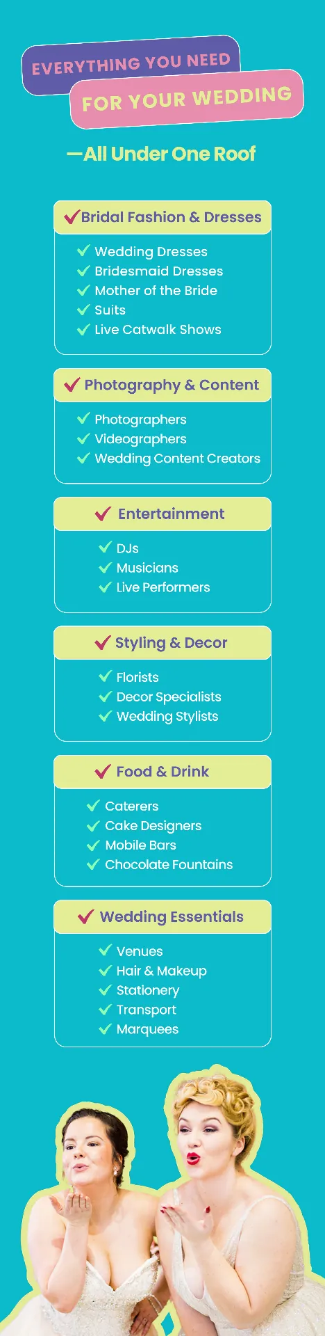 Everything you need for your wedding — all under one roof